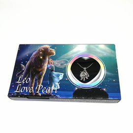 Natural  Freshwater Love Pearl Precious 12 Horoscope Zodiac  Cage Holder Necklace Pendant Gift Set