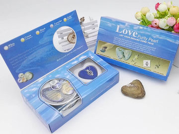Perfect Gift DIY Love Pearl Necklace Gift Box with Cage Pendant Oyster in the Can