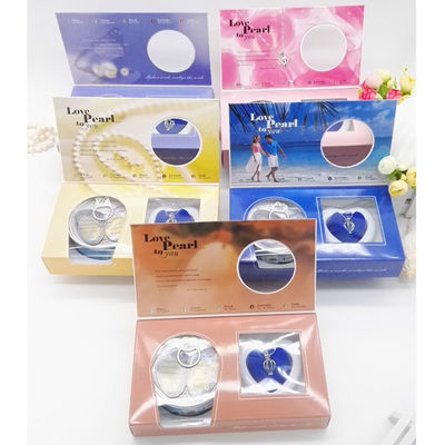 DIY Freshwater Pearl Jewelry Gift Love Pearl Necklace Set Oyster Drop Pendant Prefect Gifts