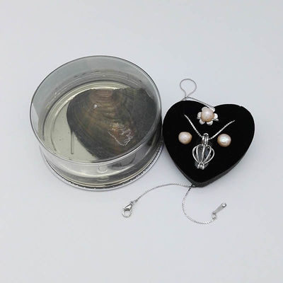 Promotion Gifts Love Pearl  3PCS included Chain Necklace with one Drop Pendant , Ring , Earrings