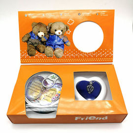 Friend Series Color Box Love Pearl Necklace Gift Box With Fashion Cage Pendant for Promotion Gift